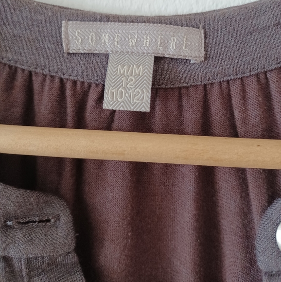 SOLD 5/30 🔮Taupe Belted Drop-Waist Dress - Picture 9 of 13